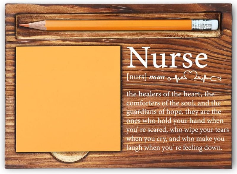 MFOMFO Nurse Thank You Gifts for Women, Nurse Appreciation Gifts for Women Mentor, Nurse Graduation Gifts for Her Sister, Nurse Gifts for Nurses Week Office Home Self-Stick Note Pad Holders-LBB20 - Image 1